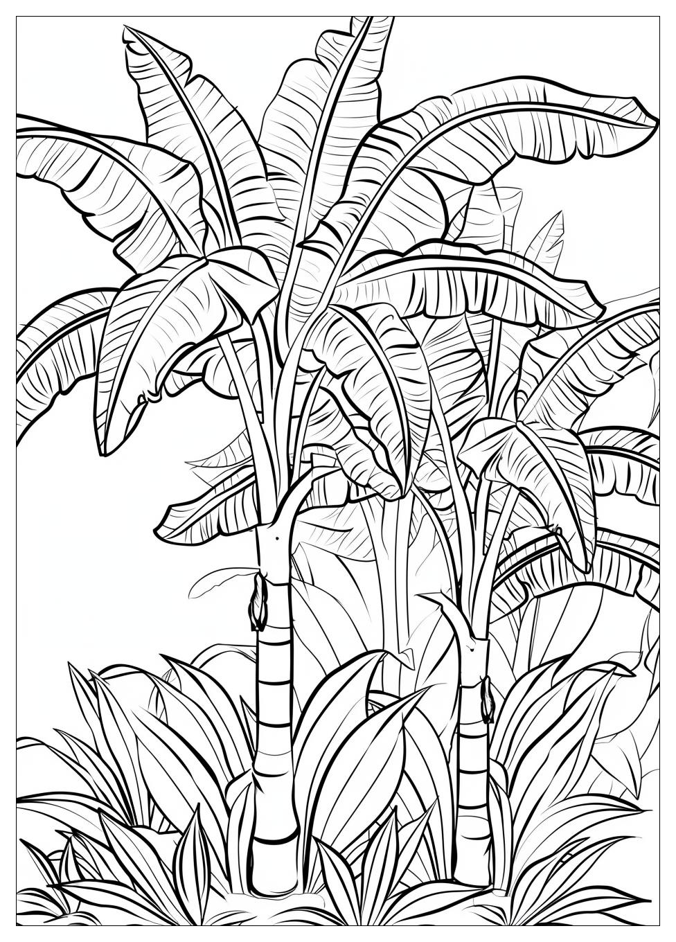 Banana Tree Coloring Pages-1