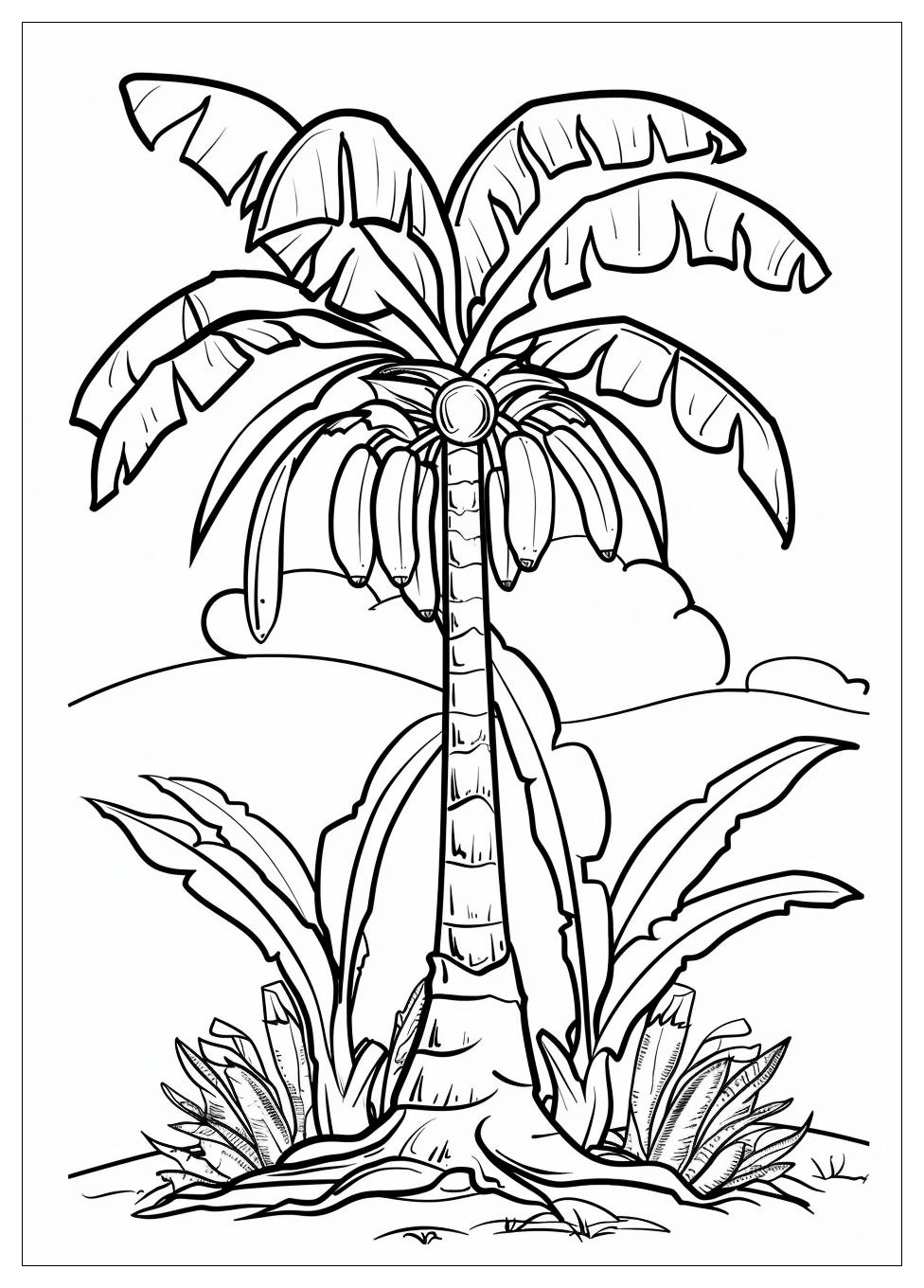 Banana Tree Coloring Pages-11