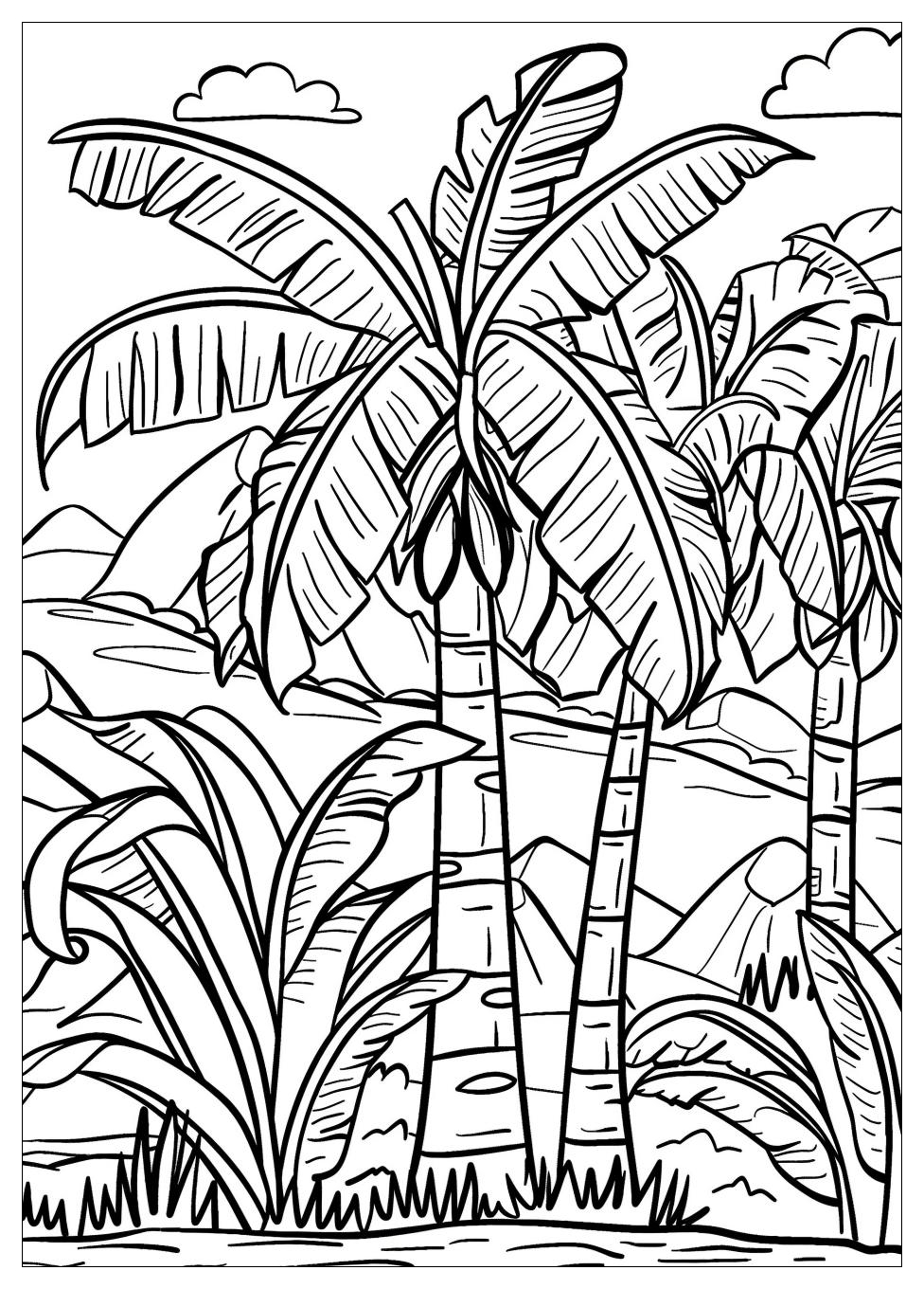 Banana Tree Coloring Pages-12
