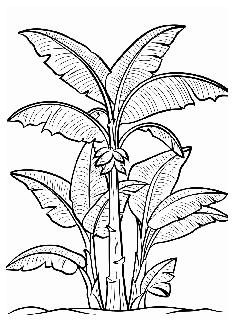 Banana Tree Coloring Pages-2