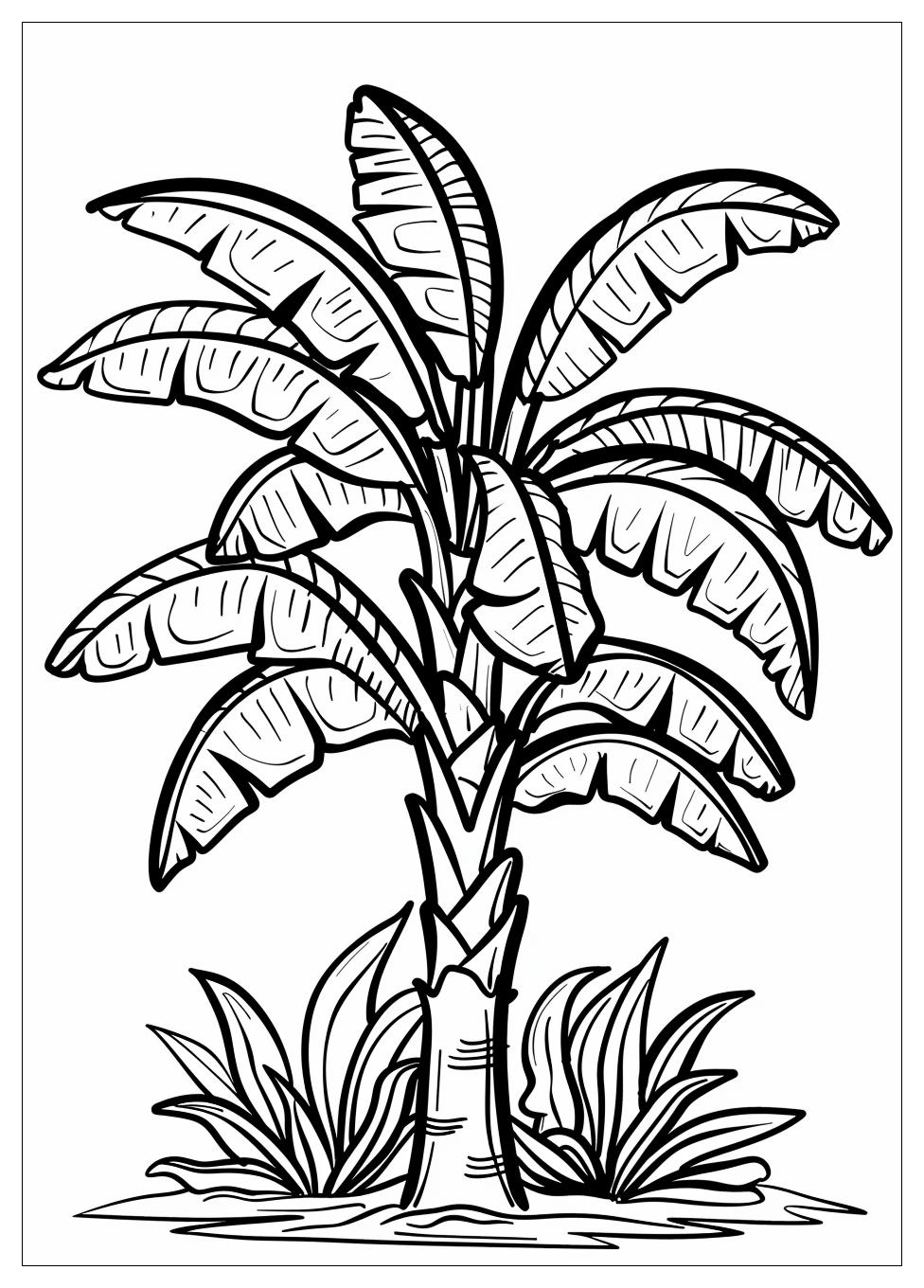 Banana Tree Coloring Pages-3
