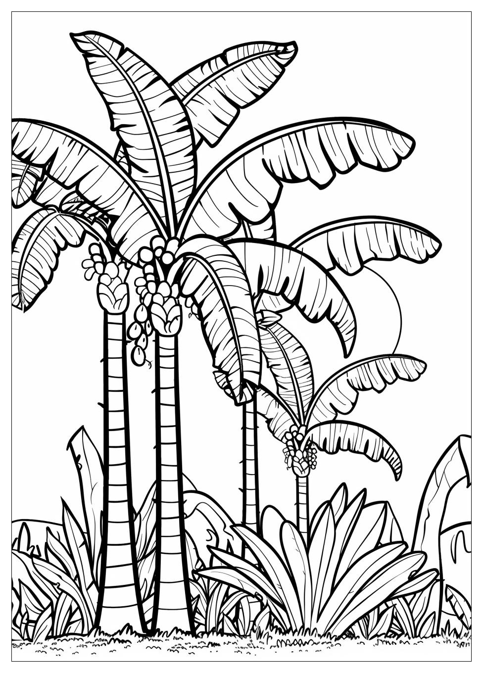 Banana Tree Coloring Pages-4