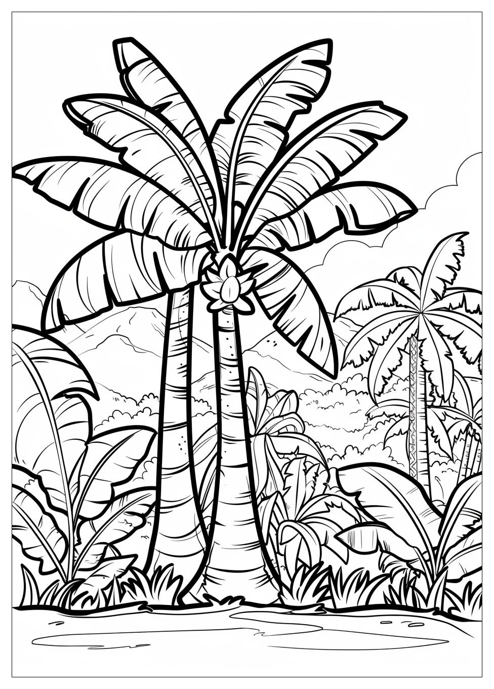 Banana Tree Coloring Pages-7