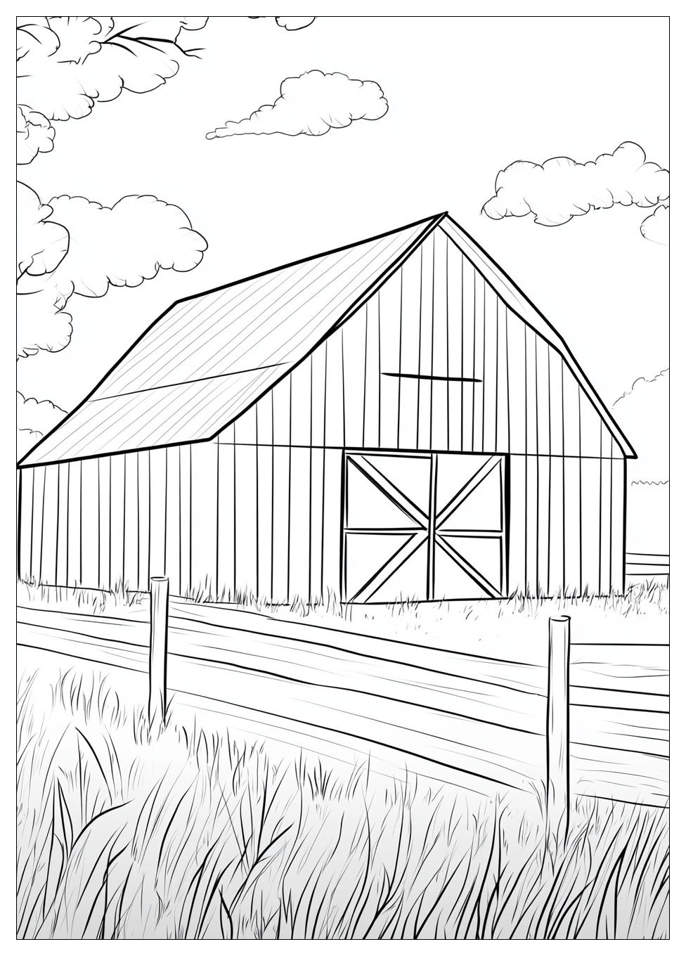 Barn Coloring Pages-1
