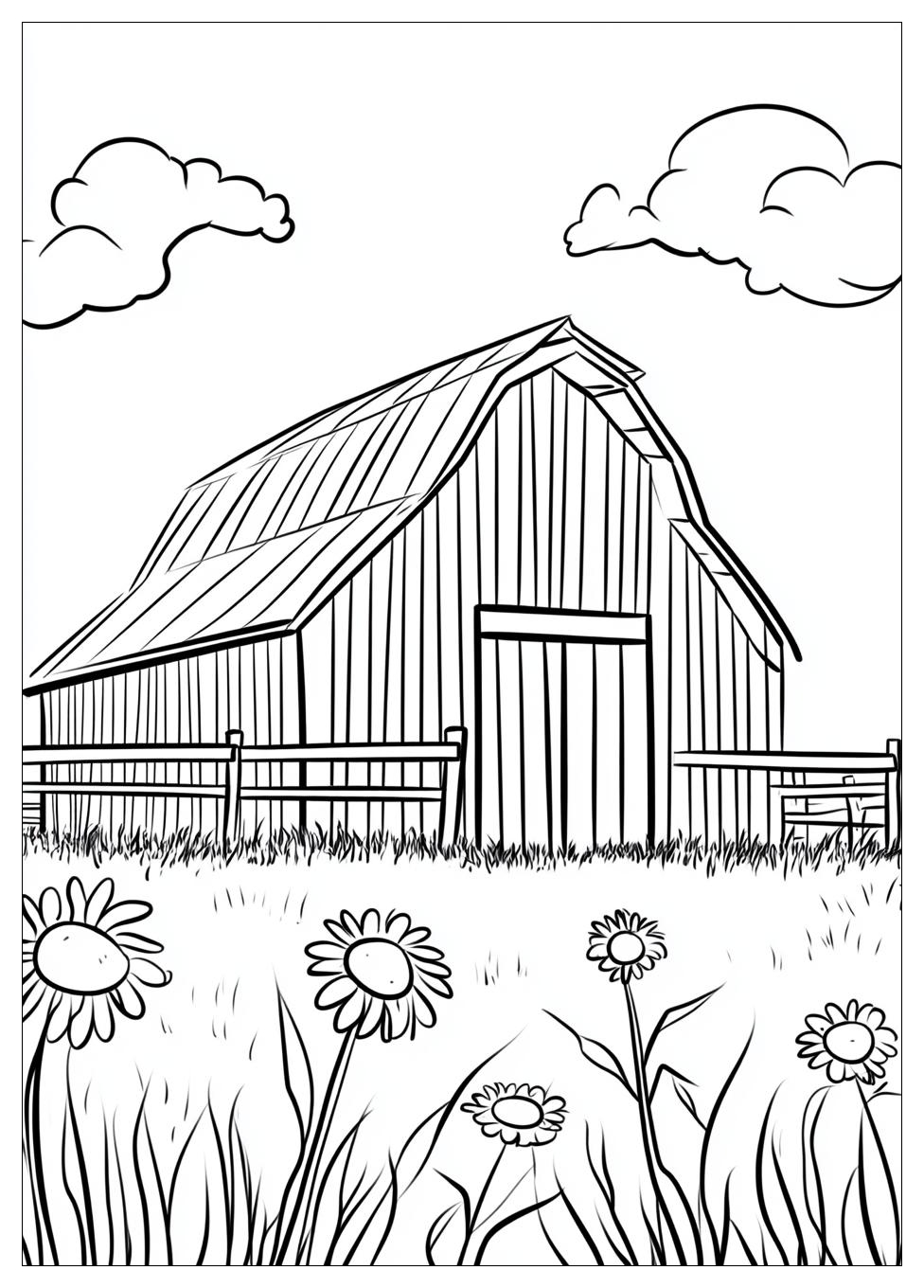 Barn Coloring Pages-12