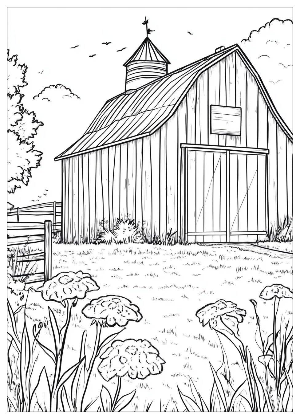 Barn Coloring Pages-18