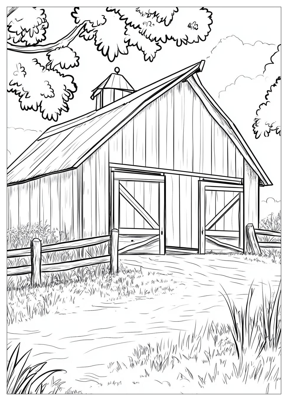 Barn Coloring Pages-20