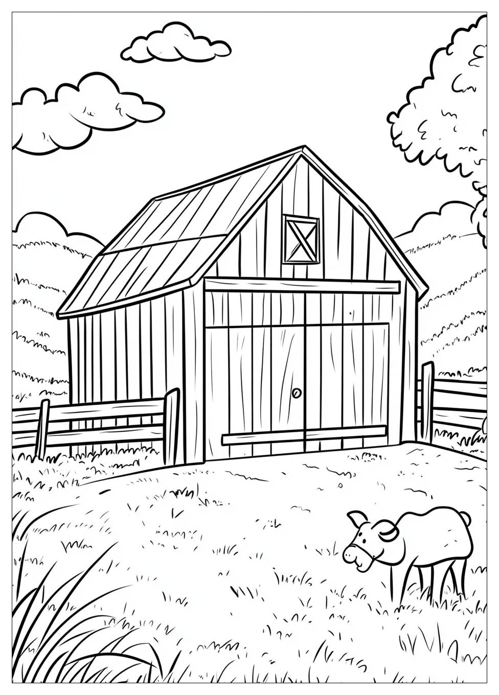 Barn Coloring Pages-4