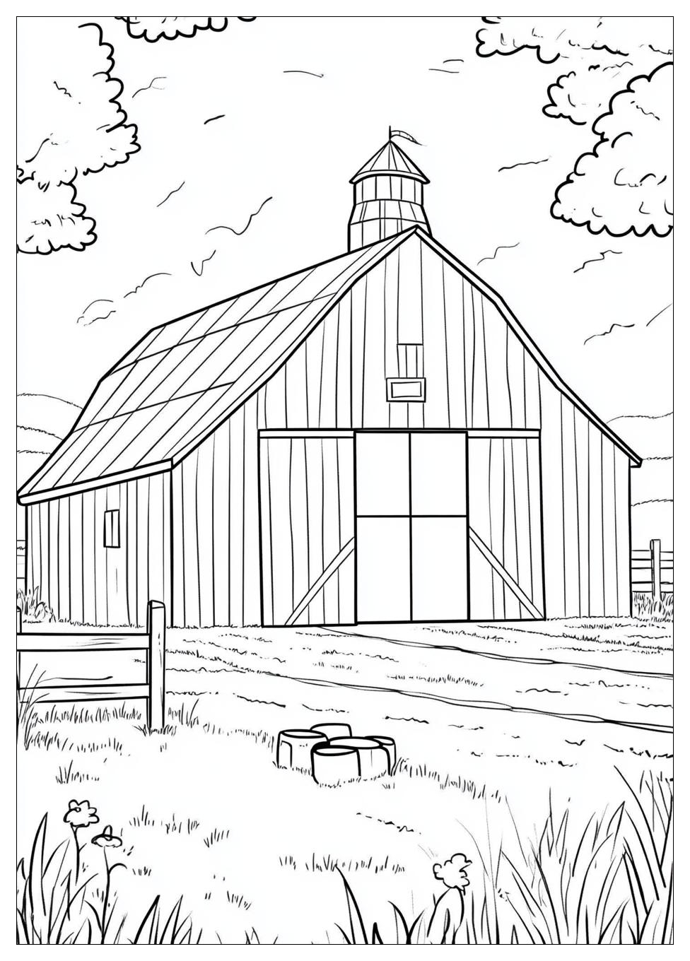 Barn Coloring Pages-6