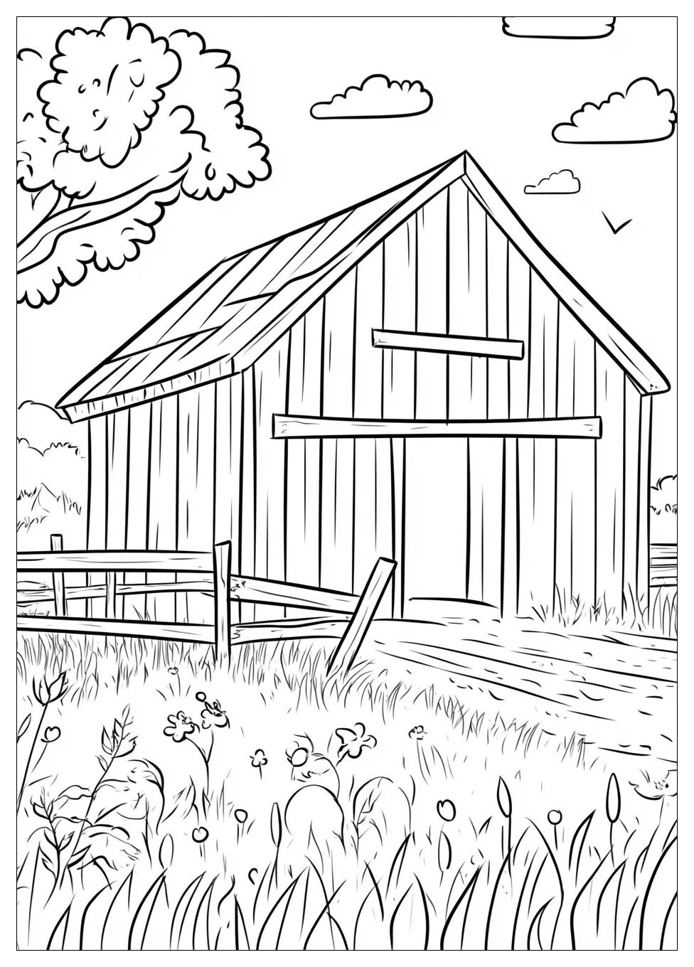Barn Coloring Pages-7