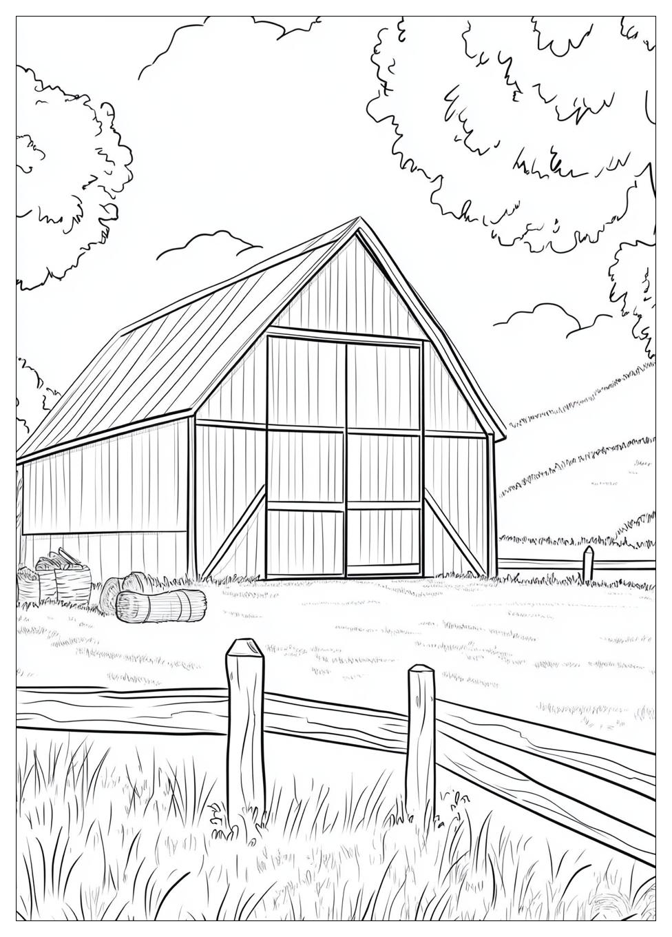 Barn Coloring Pages-8