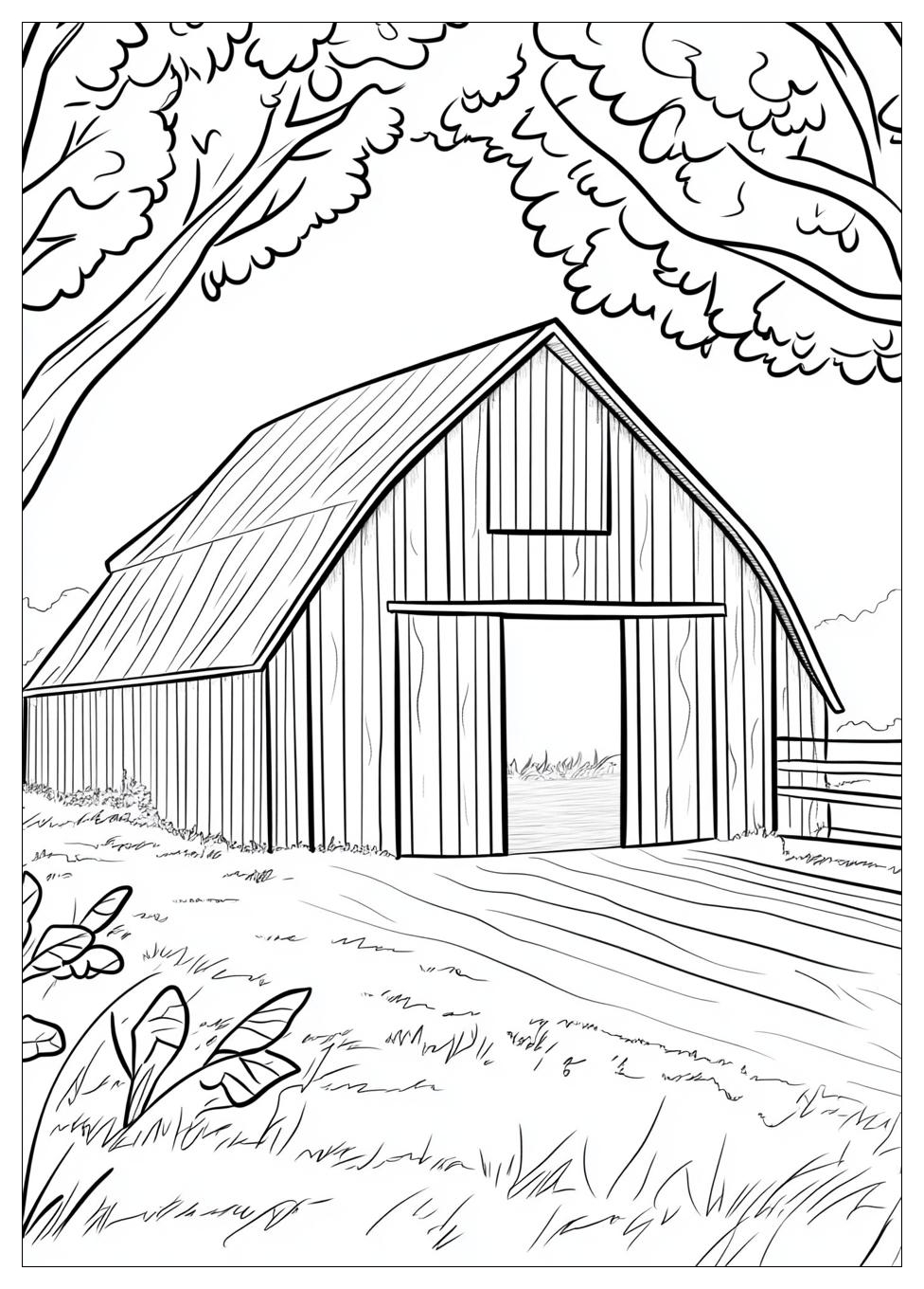 Barn Coloring Pages-9