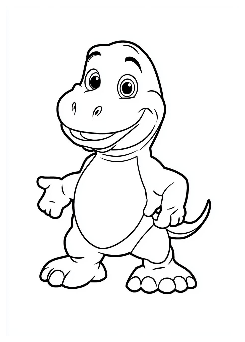 Barney Coloring Pages-17