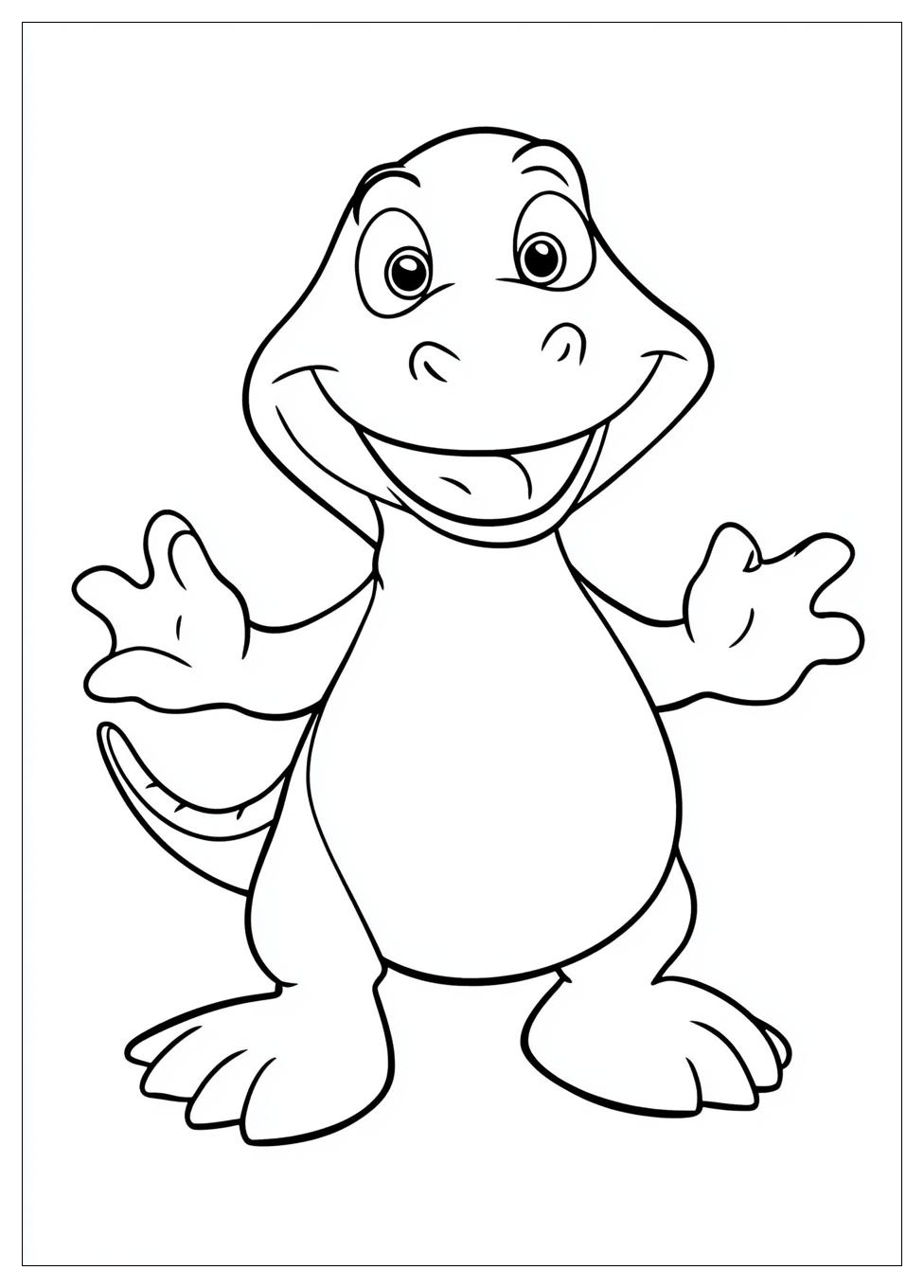 Barney Coloring Pages-20