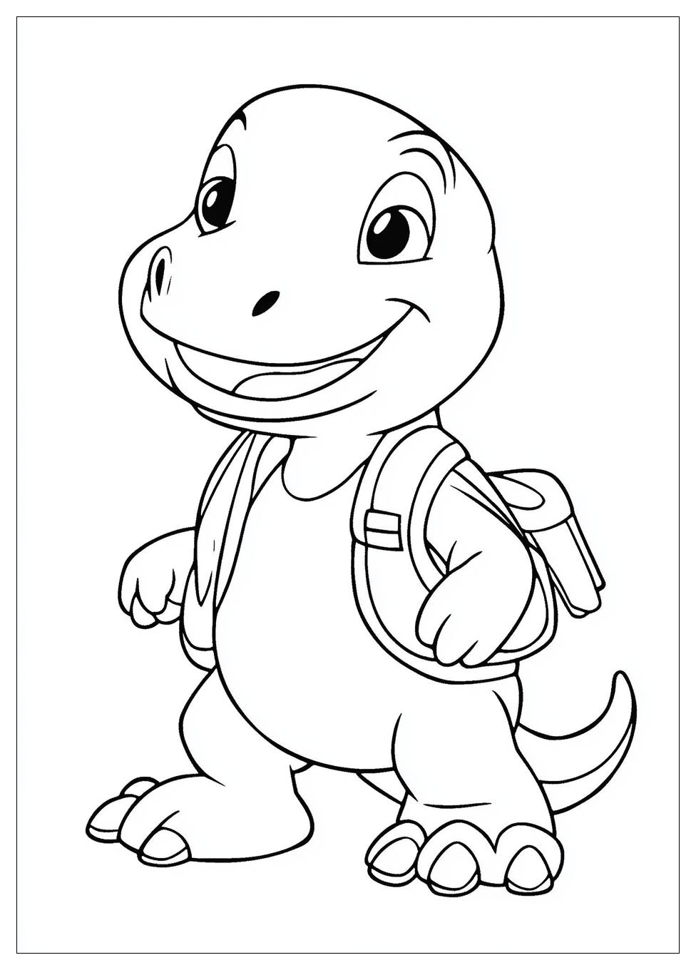 Barney Coloring Pages-4