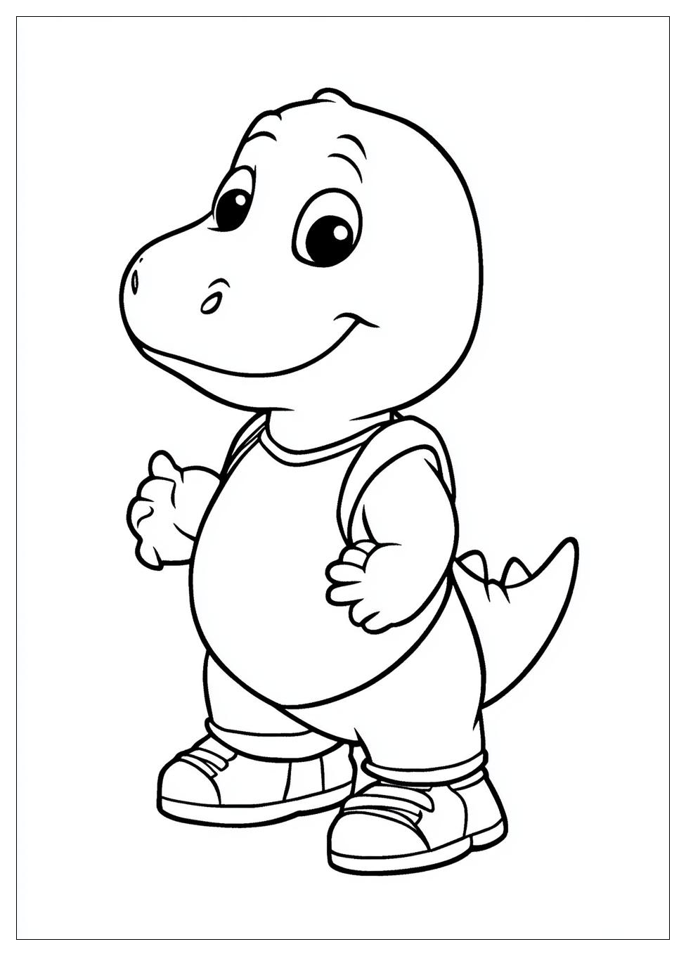 Barney Coloring Pages-6