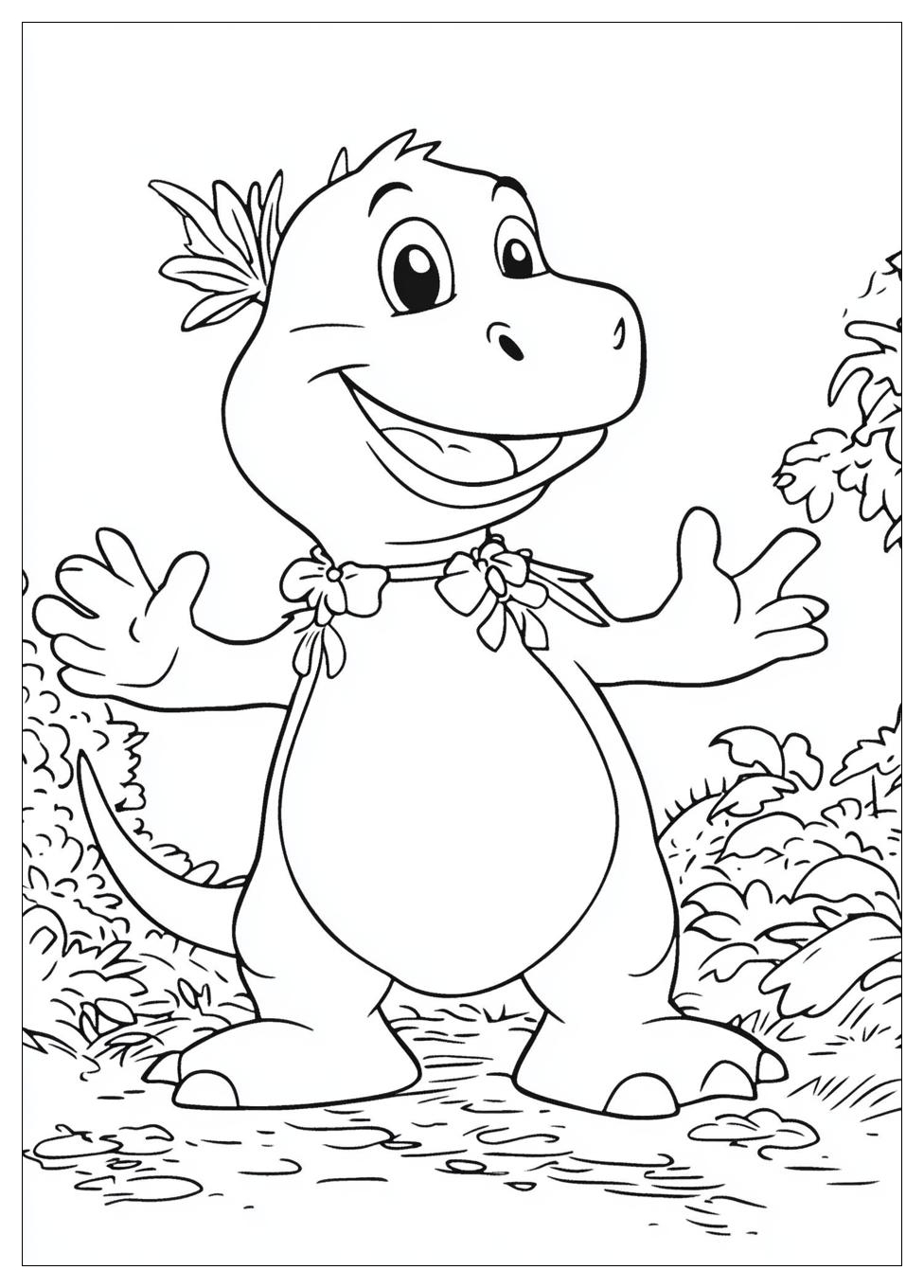 Barney Coloring Pages-7
