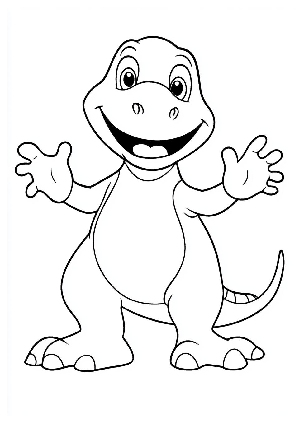 Barney Coloring Pages-8