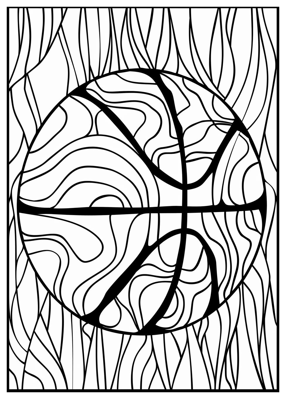 Basketball Coloring Pages-12