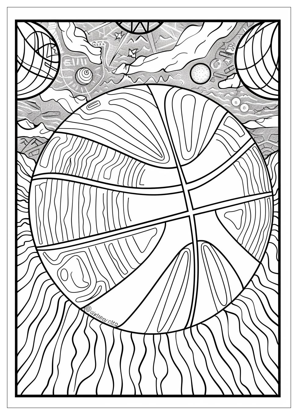 Basketball Coloring Pages-19