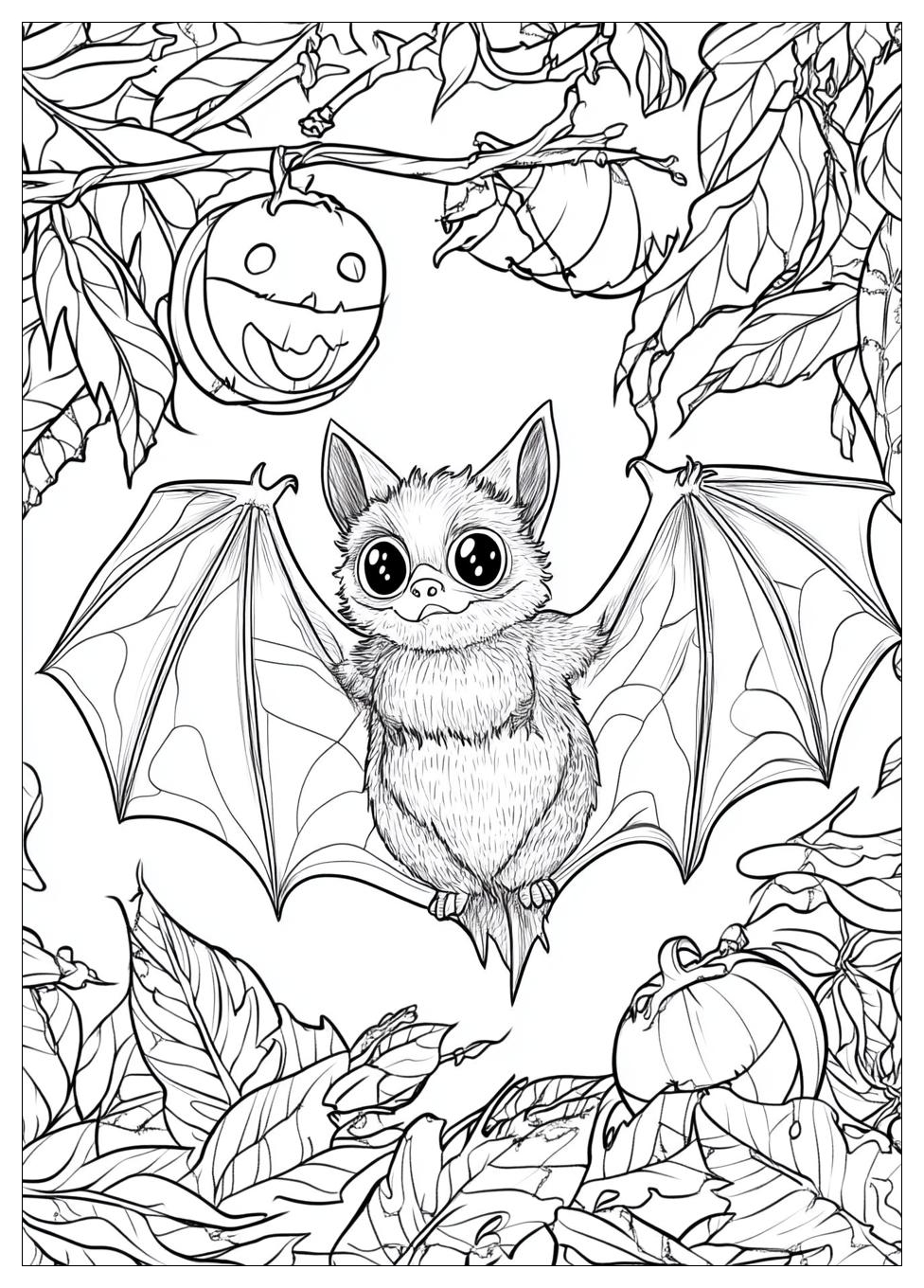Bat Coloring Pages-13