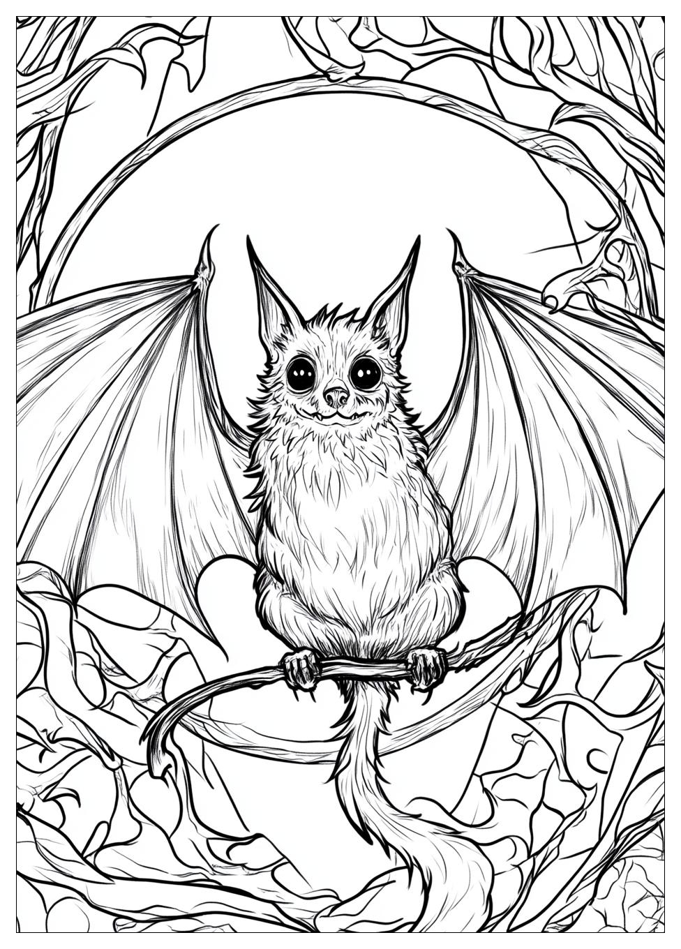 Bat Coloring Pages-15