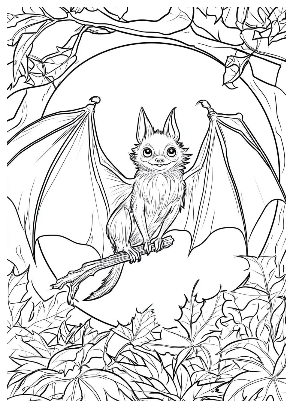 Bat Coloring Pages-16