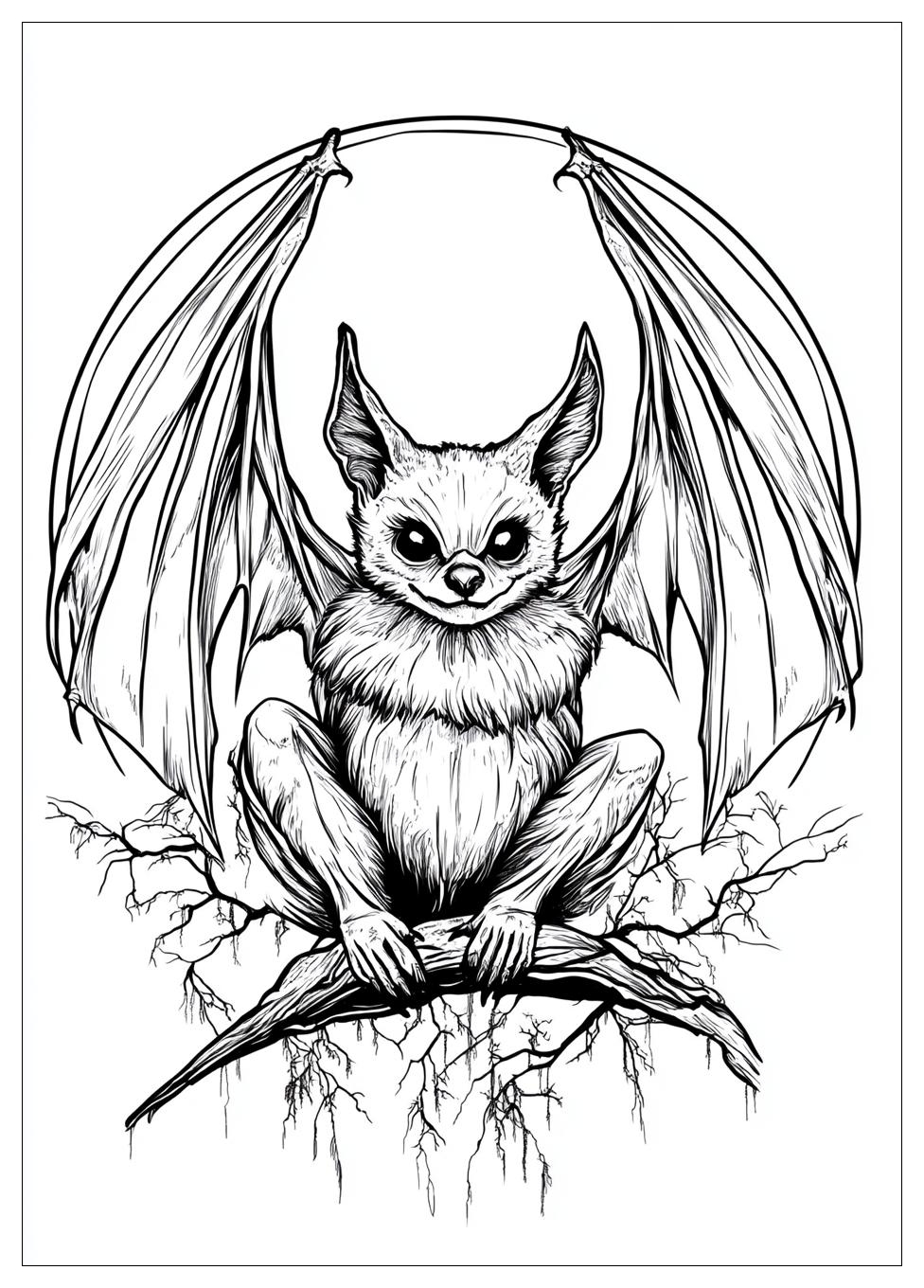 Bat Coloring Pages-20