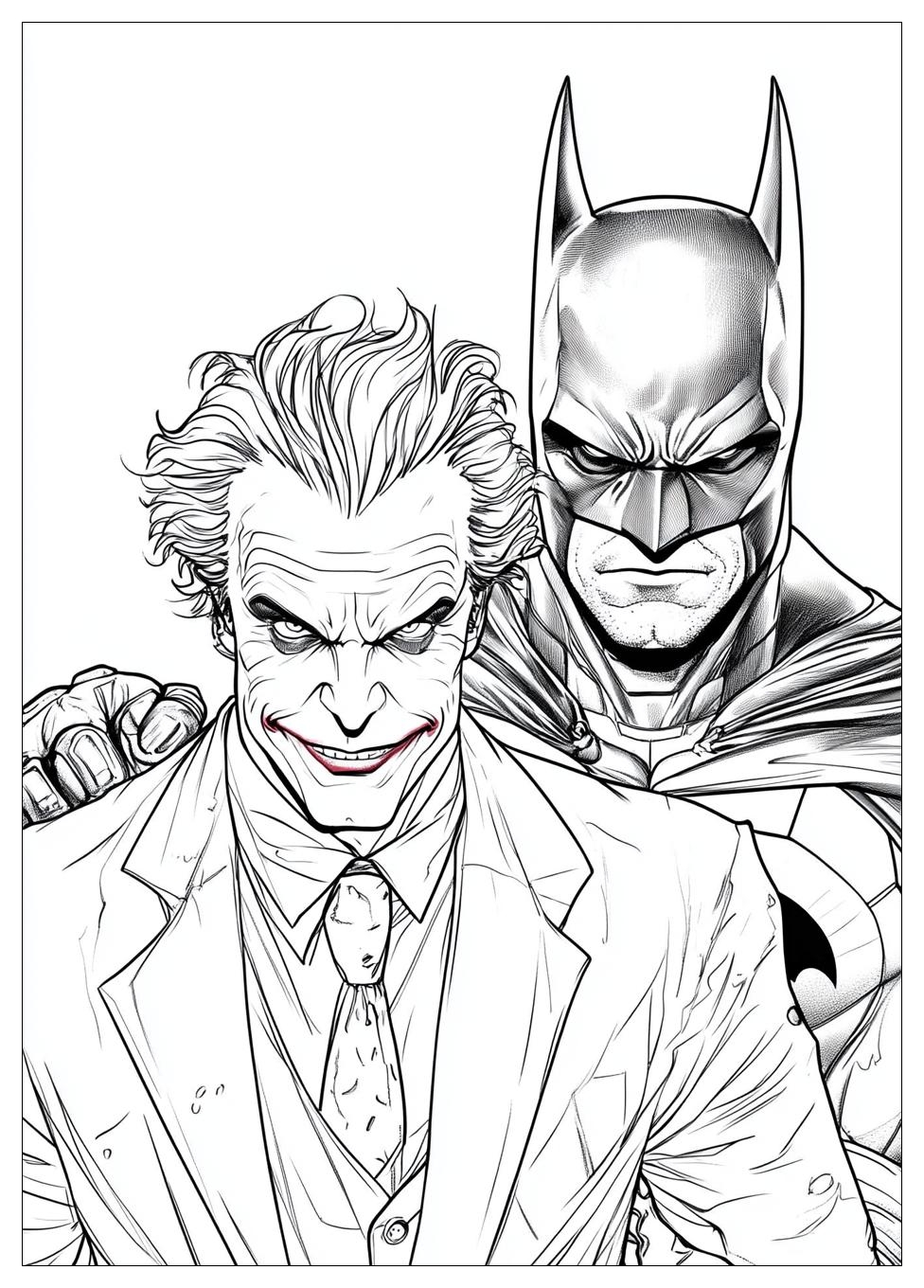 Batman and Joker Coloring Pages-1