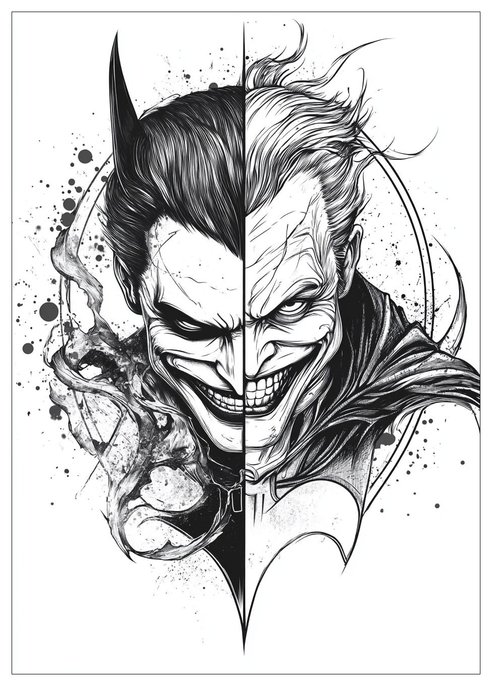 Batman and Joker Coloring Pages-10