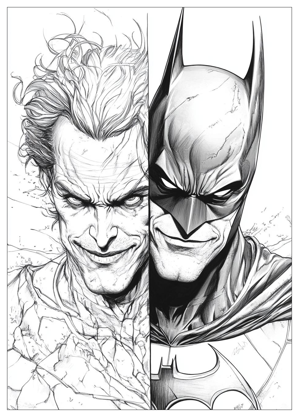 Batman and Joker Coloring Pages-13