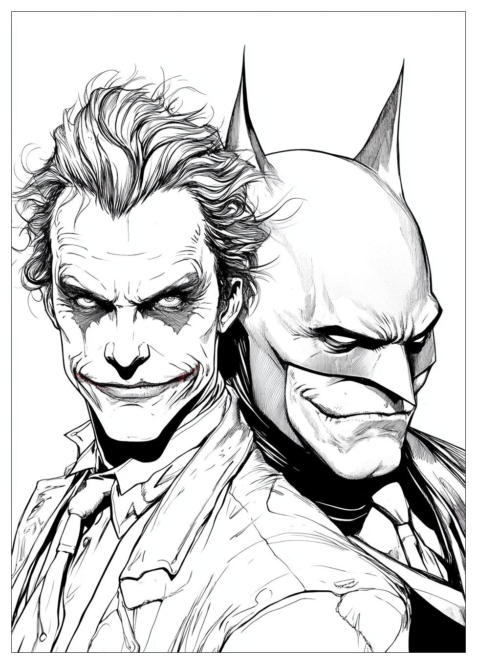 Batman and Joker Coloring Pages-16