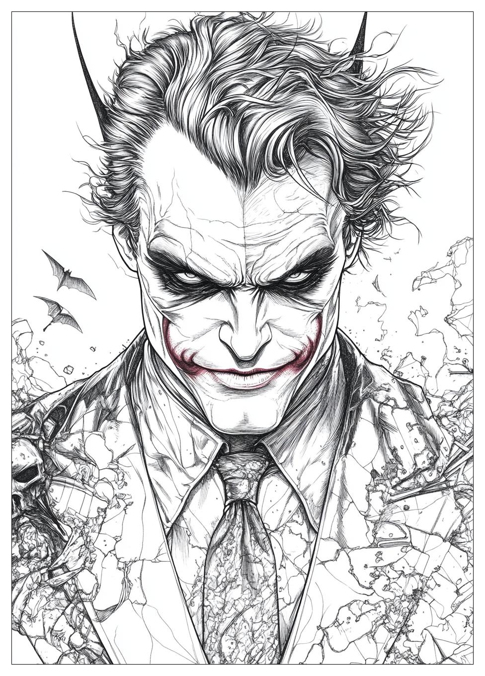 Batman and Joker Coloring Pages-17