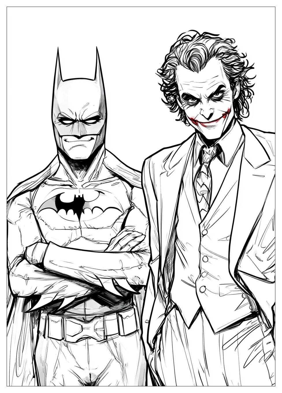 Batman and Joker Coloring Pages-2