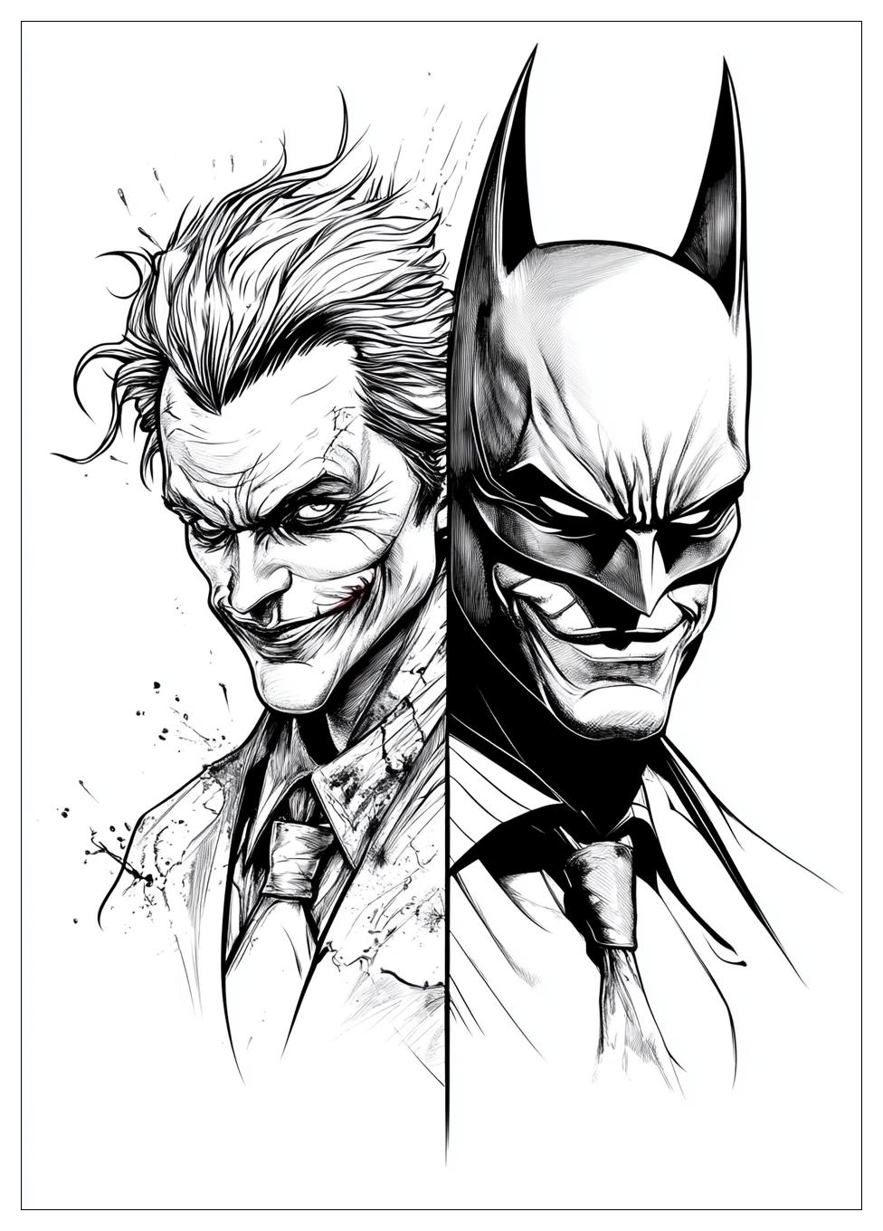 Batman and Joker Coloring Pages-20
