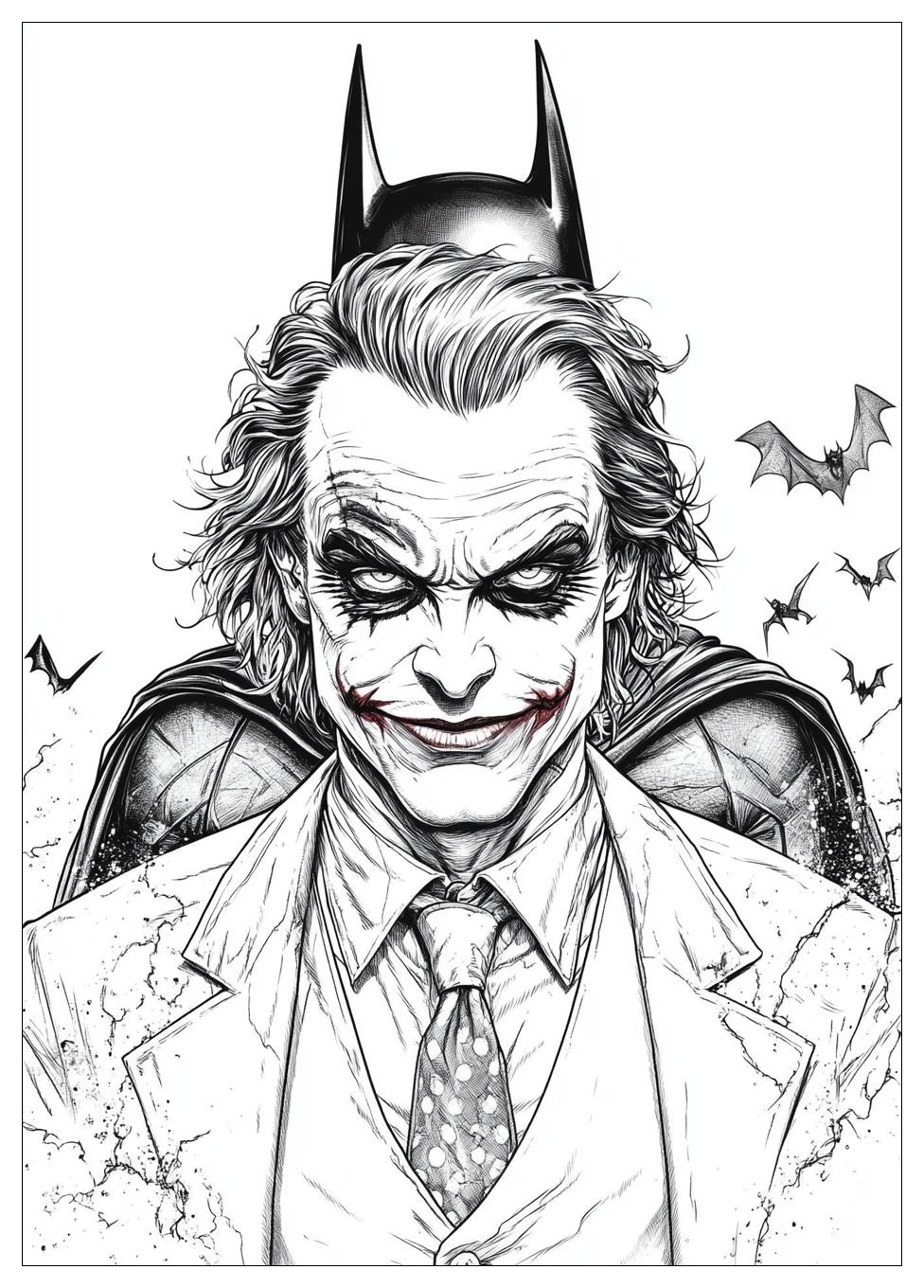 Batman and Joker Coloring Pages-6