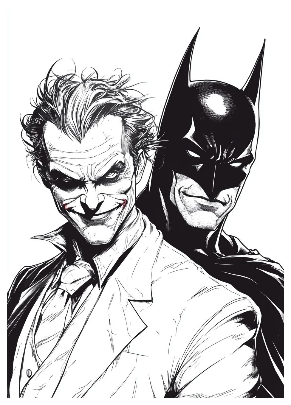 Batman and Joker Coloring Pages-8