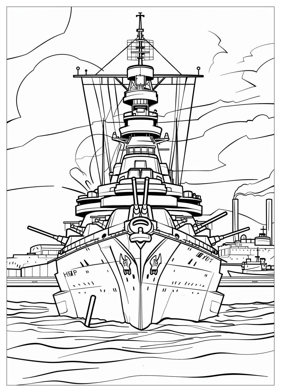 Battleship Coloring Pages-10