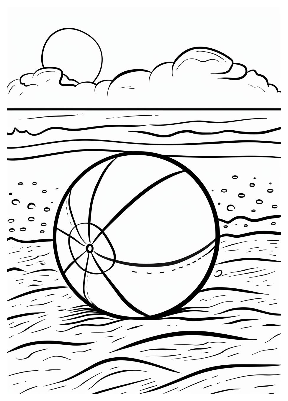 Beach Ball Coloring Pages-1