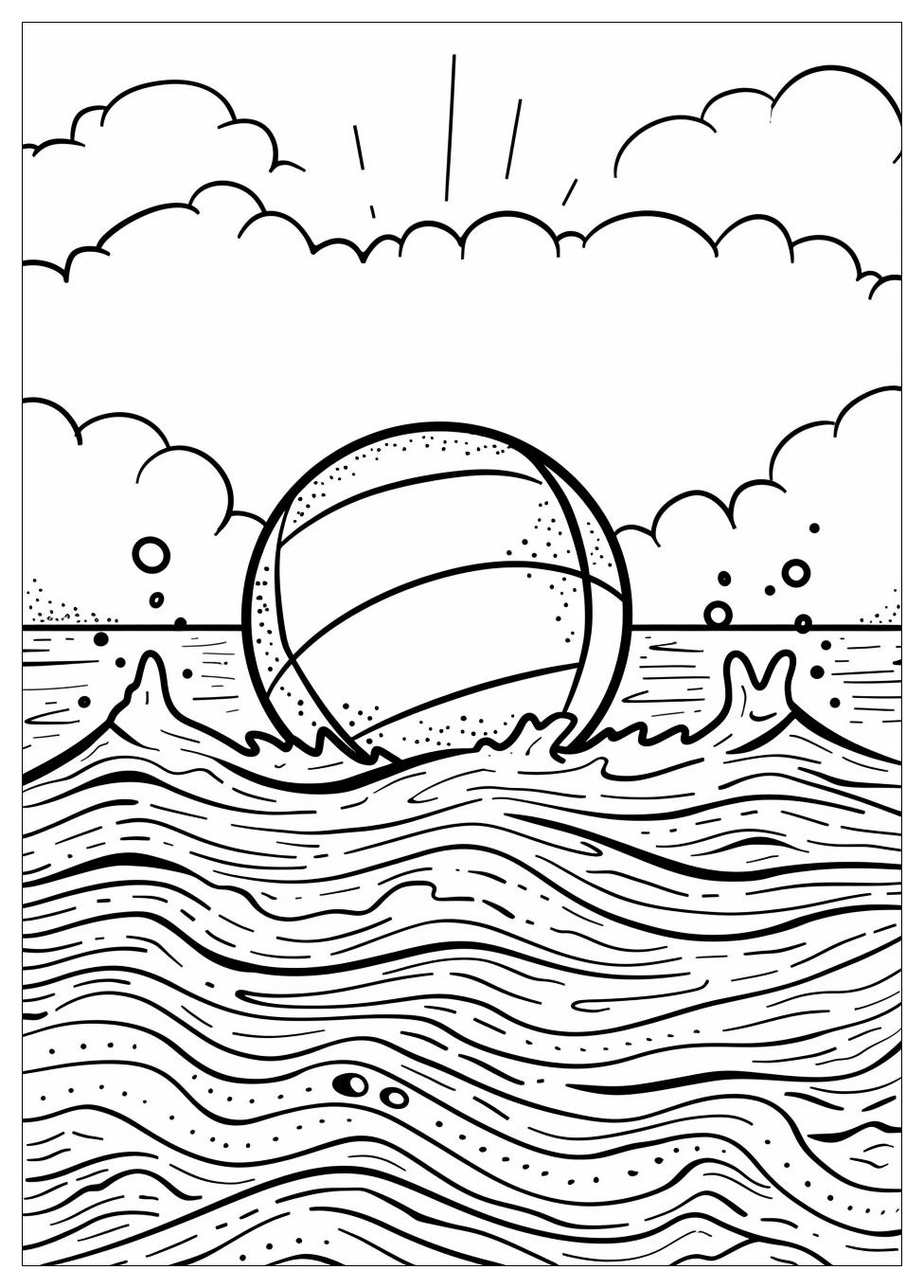 Beach Ball Coloring Pages-11