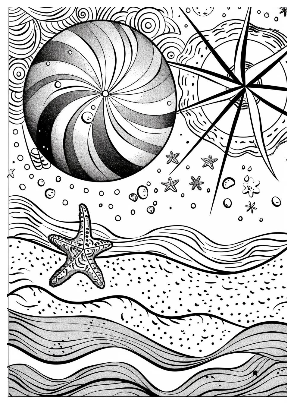 Beach Ball Coloring Pages-15