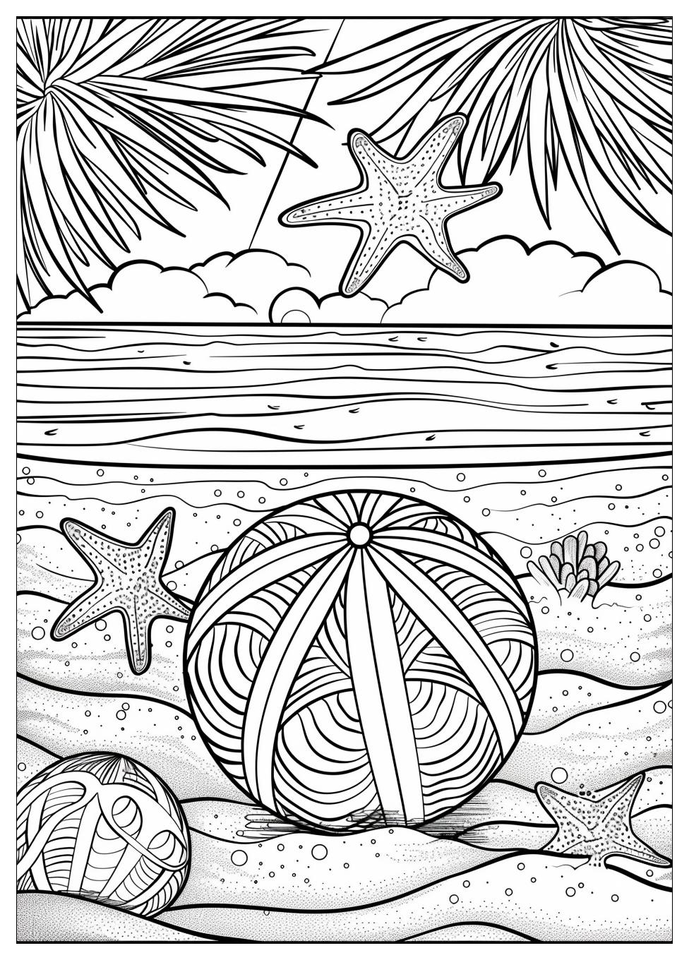 Beach Ball Coloring Pages-18