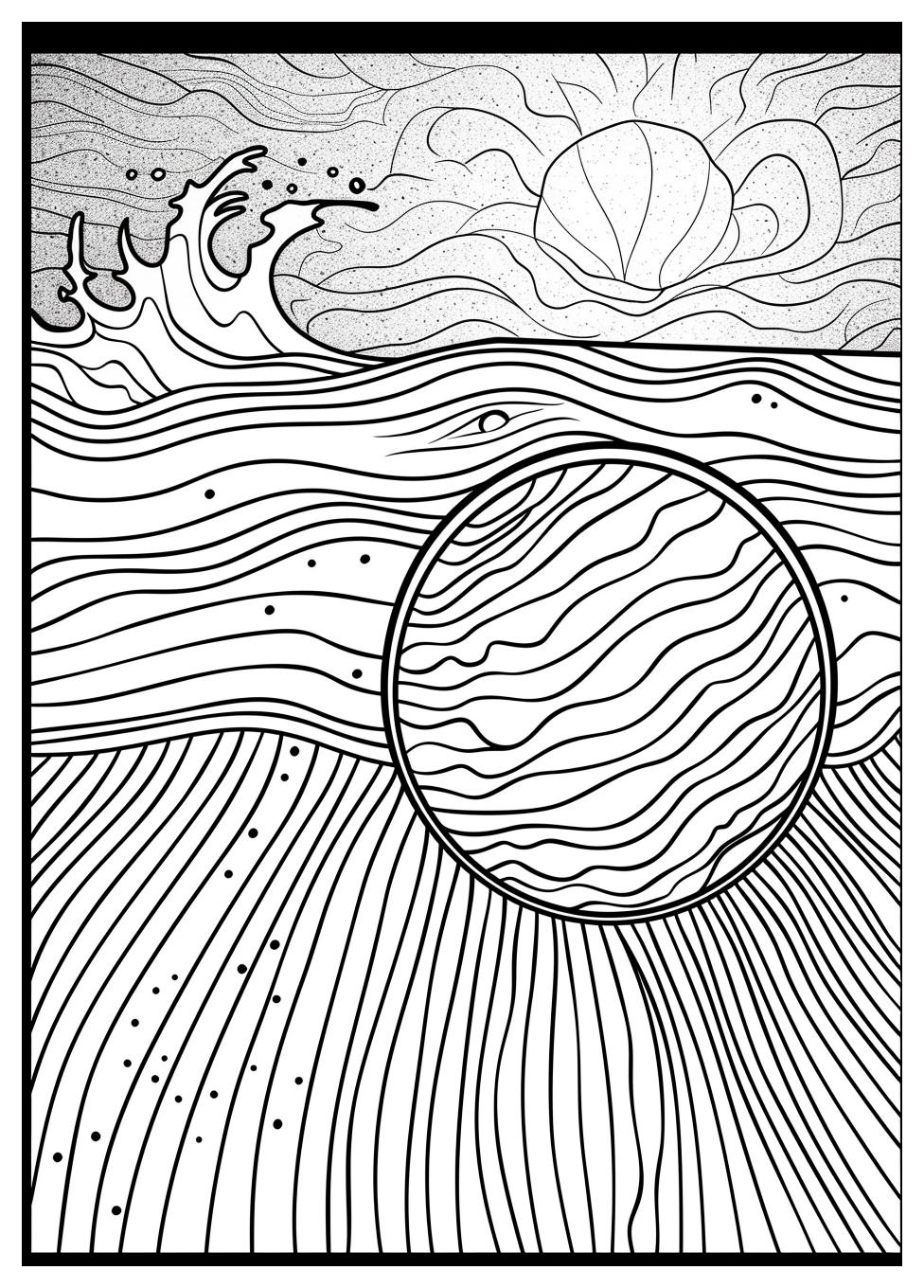 Beach Ball Coloring Pages-2