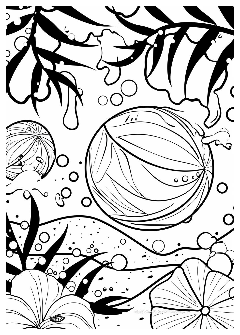 Beach Ball Coloring Pages-20