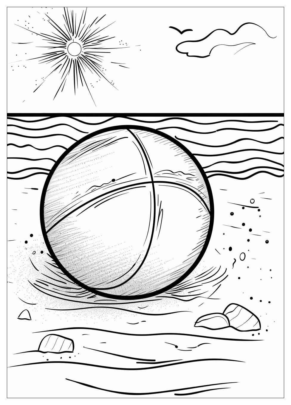 Beach Ball Coloring Pages-4
