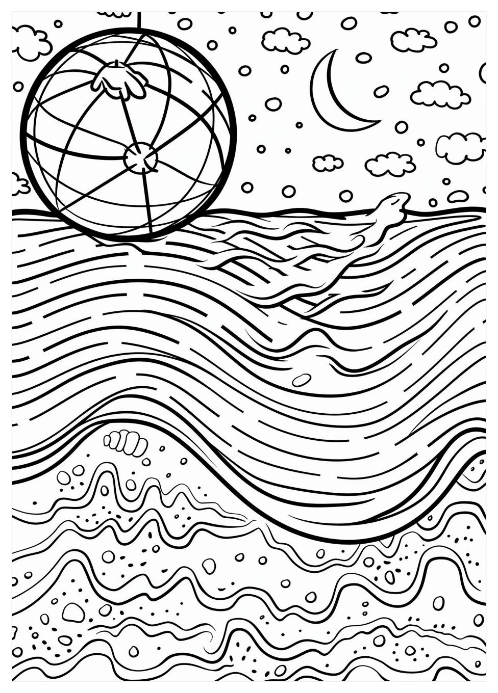 Beach Ball Coloring Pages-5