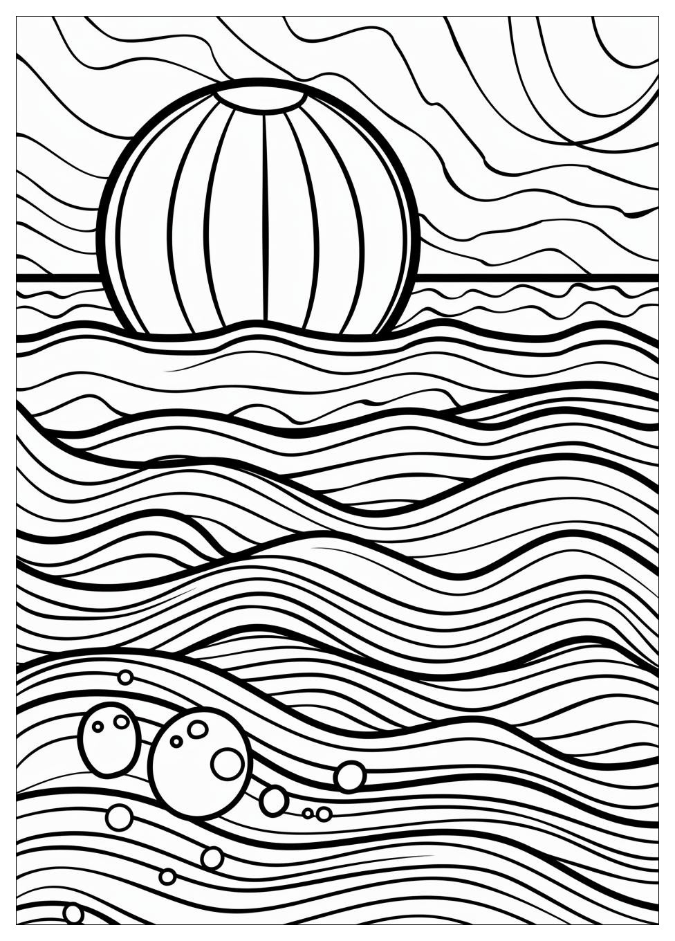 Beach Ball Coloring Pages-6