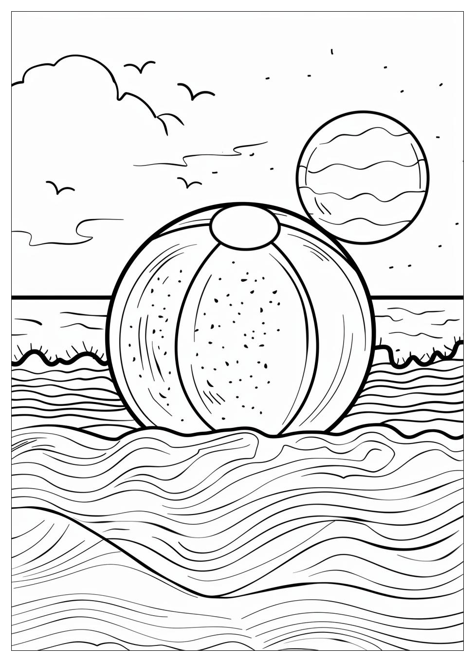 Beach Ball Coloring Pages-9