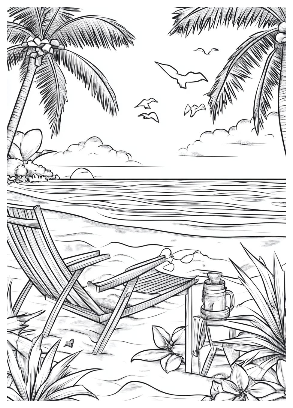 Beach Coloring Pages-14
