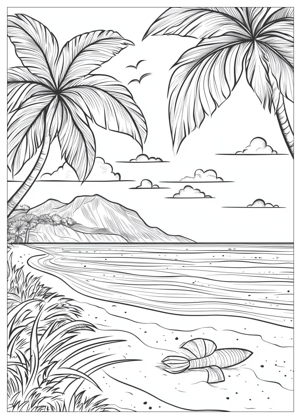 Beach Coloring Pages-16